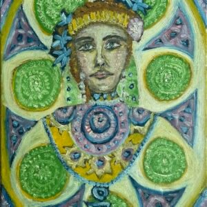 art nouveau ethnic portrait