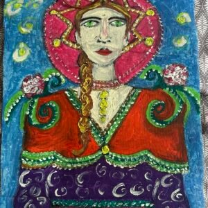 lady with a red cape