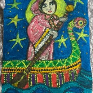 lady on gondola