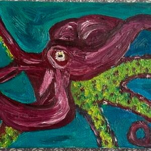 Octopus swimming